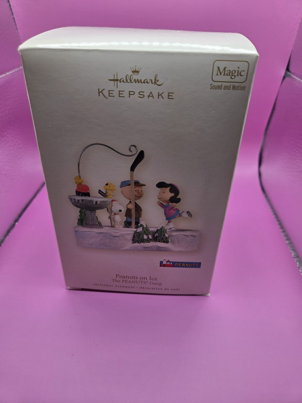 Hallmark Keepsake "Peanuts on Ice" Holiday Ornament - White